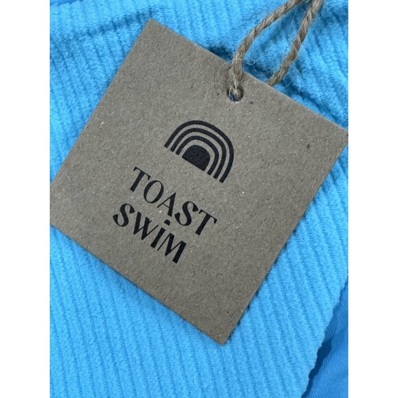 FREE PEOPLE X Toast Swim Women Signature Low Rise Hipster - Bottom Turquoise Sea - Picture 3 of 5